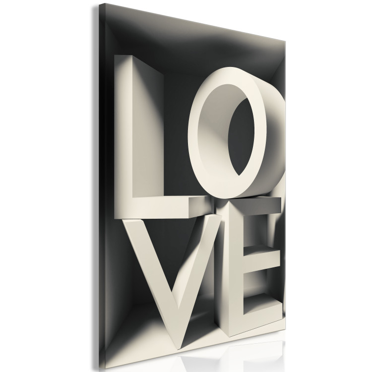 Canvas Love Letters - Spatial Letters Arranging In Love 135389 additionalImage 2
