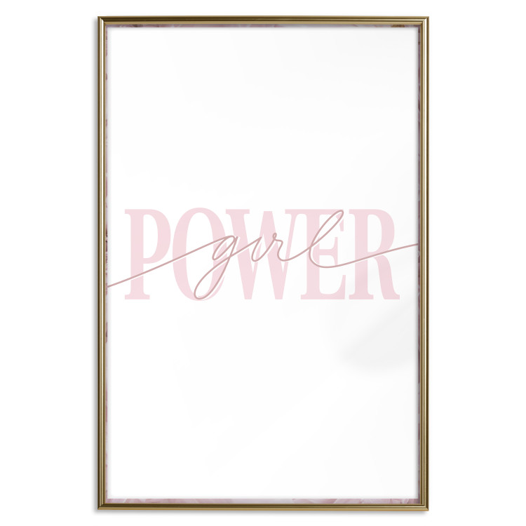 Poster Power Girl - English text on a contrasting white background 135589 additionalImage 8