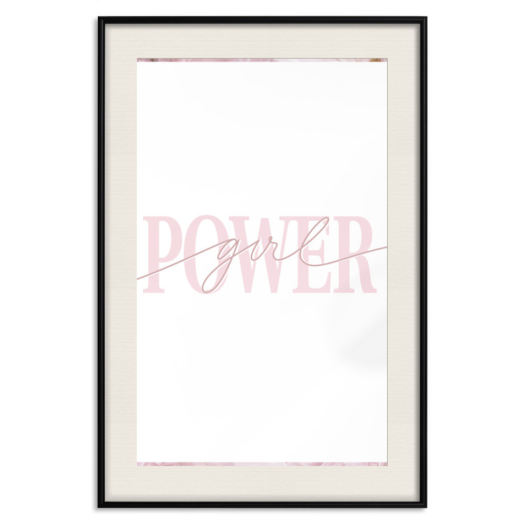Poster Power Girl - English text on a contrasting white background 135589 additionalImage 5