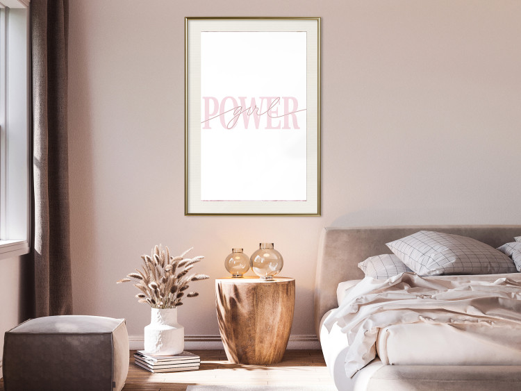 Poster Power Girl - English text on a contrasting white background 135589 additionalImage 13