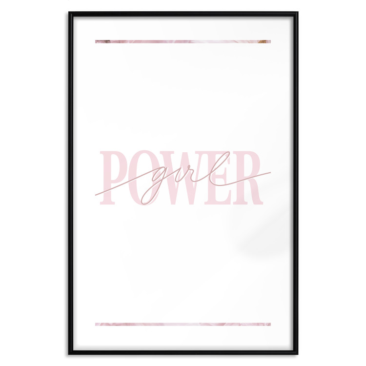 Poster Power Girl - English text on a contrasting white background 135589 additionalImage 7