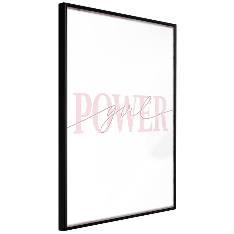 Poster Power Girl - English text on a contrasting white background 135589 additionalImage 26