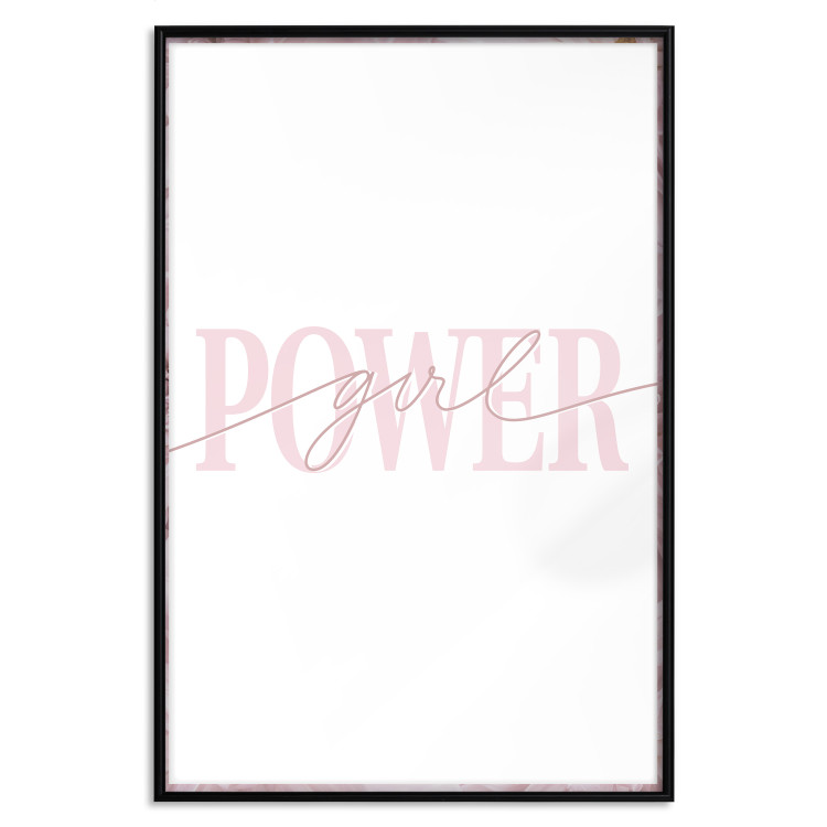 Poster Power Girl - English text on a contrasting white background 135589 additionalImage 7