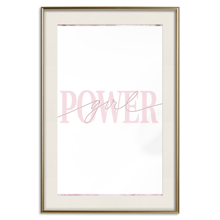 Poster Power Girl - English text on a contrasting white background 135589 additionalImage 4