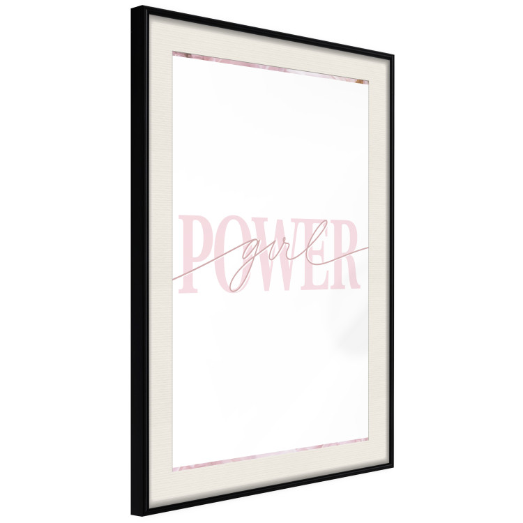 Poster Power Girl - English text on a contrasting white background 135589 additionalImage 22