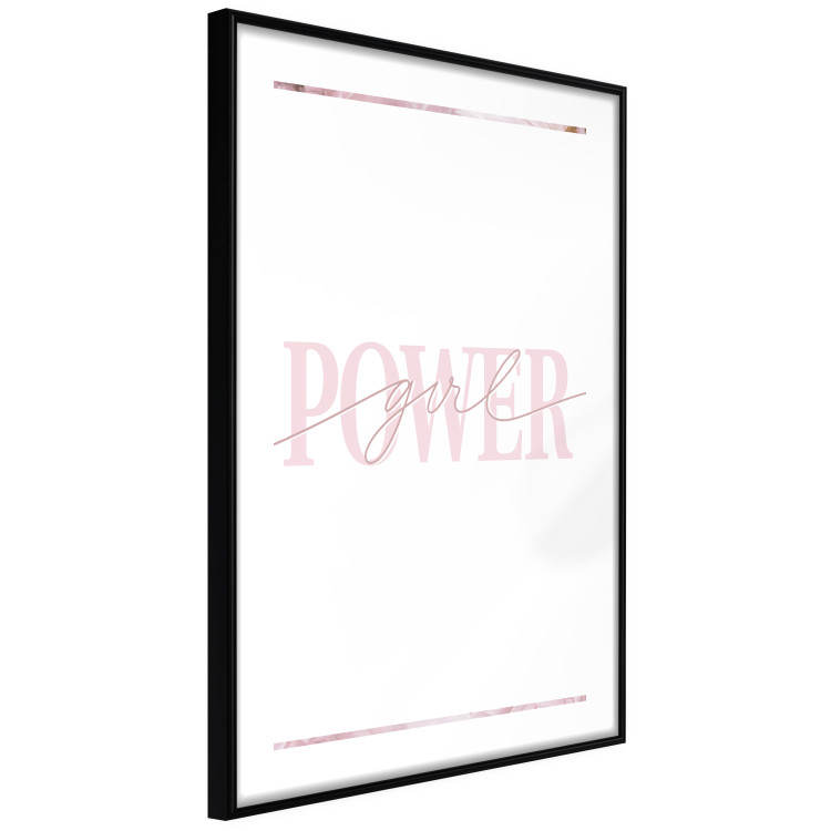 Poster Power Girl - English text on a contrasting white background 135589 additionalImage 24