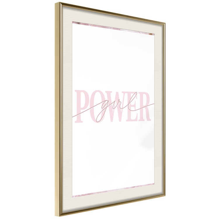 Poster Power Girl - English text on a contrasting white background 135589 additionalImage 21