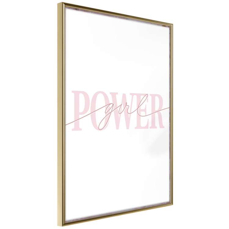 Poster Power Girl - English text on a contrasting white background 135589 additionalImage 18