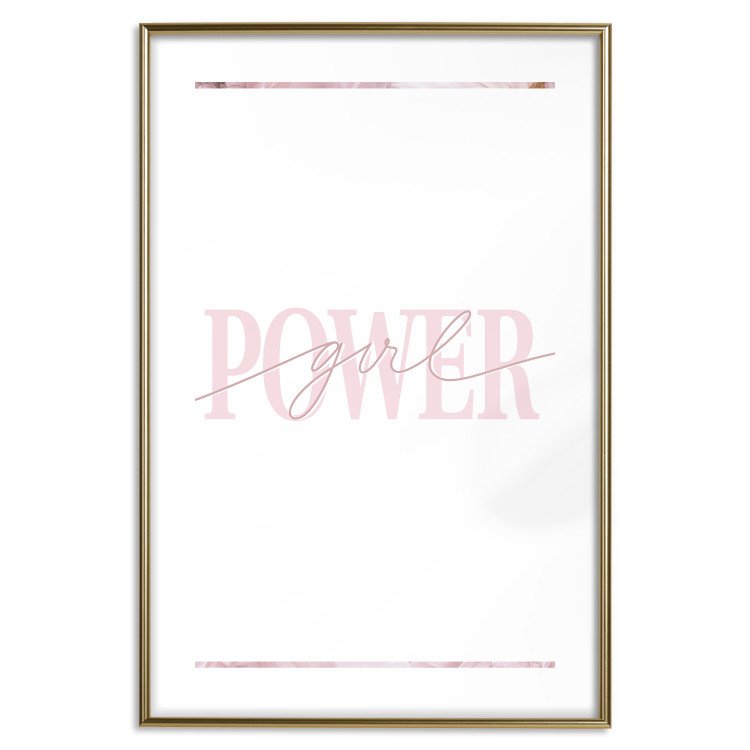 Poster Power Girl - English text on a contrasting white background 135589 additionalImage 4