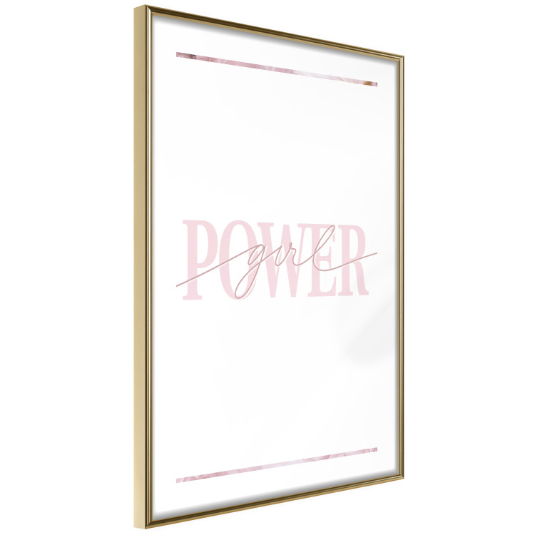 Poster Power Girl - English text on a contrasting white background 135589 additionalImage 23