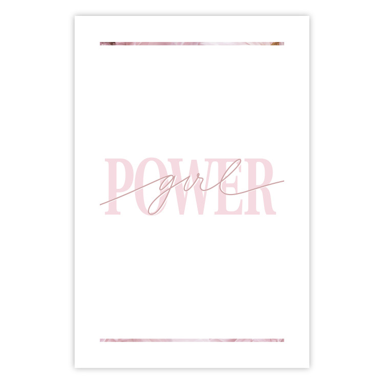 Poster Power Girl - English text on a contrasting white background 135589 additionalImage 10