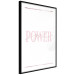 Poster Power Girl - English text on a contrasting white background 135589 additionalThumb 24