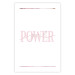 Poster Power Girl - English text on a contrasting white background 135589 additionalThumb 10