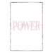 Poster Power Girl - English text on a contrasting white background 135589