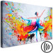 Canvas Print Ballerina (1-piece) Wide - dancing woman in a colorful dress 136989 additionalThumb 6