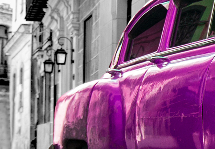 Large canvas print Cuban Classic Car (Pink) II [Large Format] 137589 additionalImage 4
