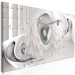 Canvas Melancholy (1-piece) Narrow - abstraction with gray spheres 138389 additionalThumb 2