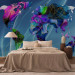 Photo Wallpaper Abstraction with continents - colourful world map with colourful patterns 142989 additionalThumb 2