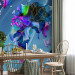 Photo Wallpaper Abstraction with continents - colourful world map with colourful patterns 142989 additionalThumb 4