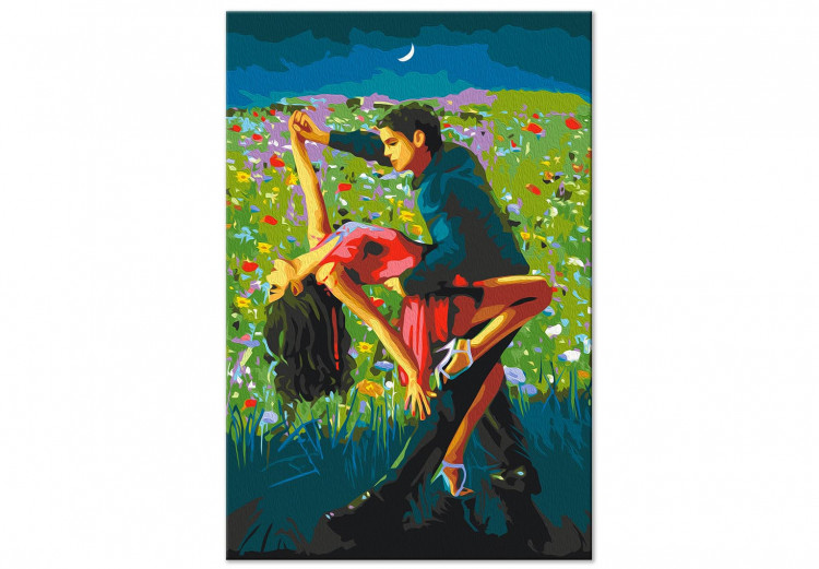 Paint by Number Kit Tango in the Moonlight - A Dancing Couple in a Colorful Meadow 144089 additionalImage 6