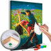 Paint by Number Kit Tango in the Moonlight - A Dancing Couple in a Colorful Meadow 144089