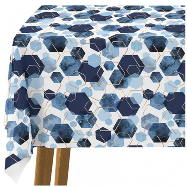Tablecloth Elegant hexagons - geometric motifs shown on a white background 147289