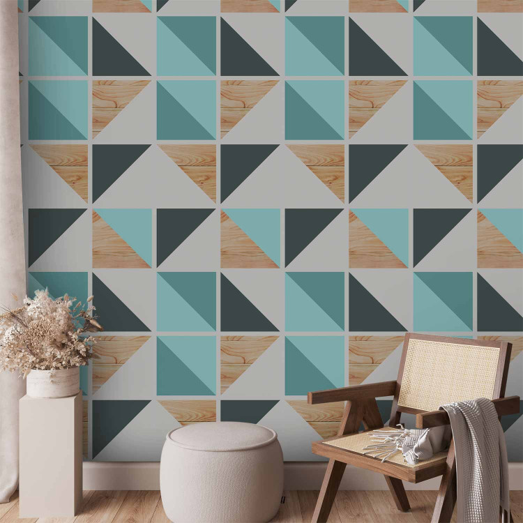 Modern Wallpaper Geometric Duet 149689
