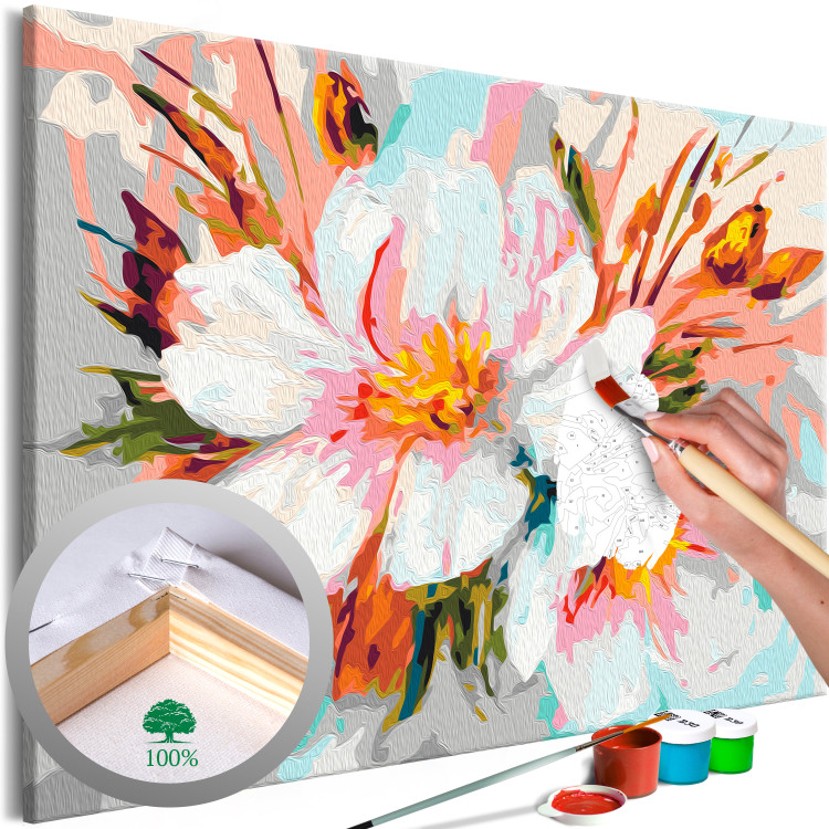 Paint by Number Kit Blooming Flower - Colorful Nature With the Arrival of Spring 149789