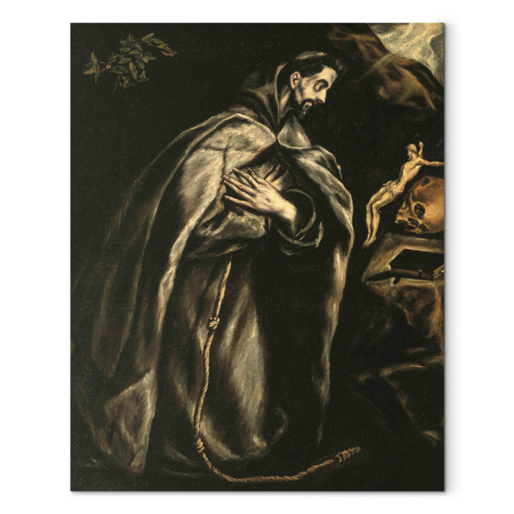 Reproduction Painting St. Francis praying 156789