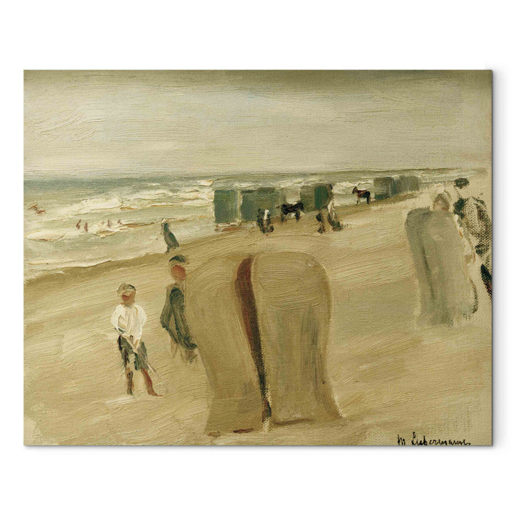 Reproduction Painting Strand mit Strandkörben 158189