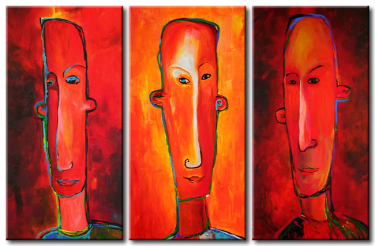 Canvas Deformated faces 49189