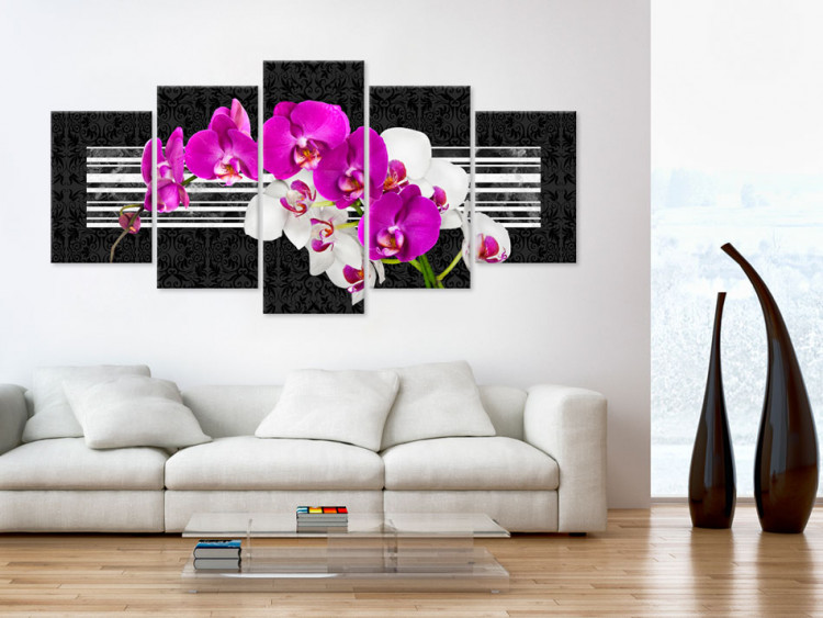 Canvas Modest orchids 55489 additionalImage 3