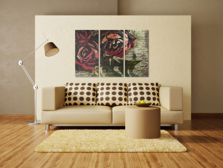 Canvas Art Print Love letter - triptych 55889 additionalImage 3