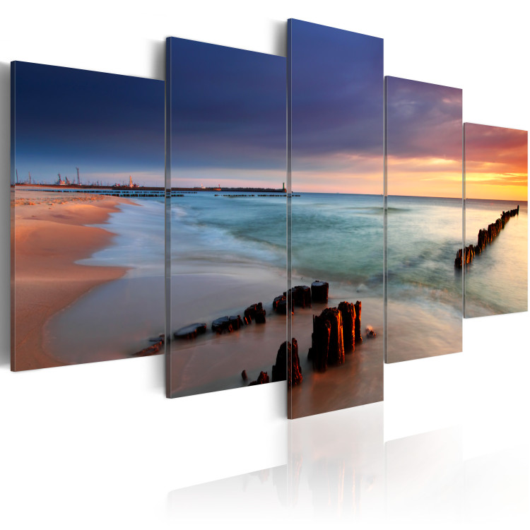 Canvas Art Print Dawn by the sea 58689 additionalImage 2
