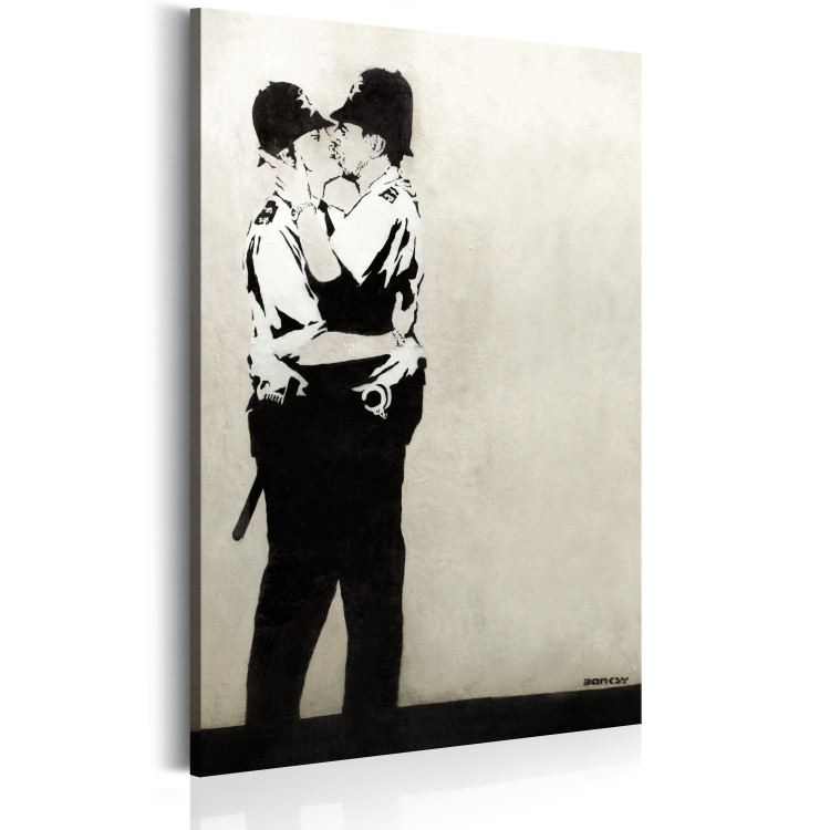 Canvas Print Kissing Coppers by Banksy 72589 additionalImage 2