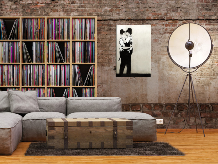 Canvas Print Kissing Coppers by Banksy 72589 additionalImage 3