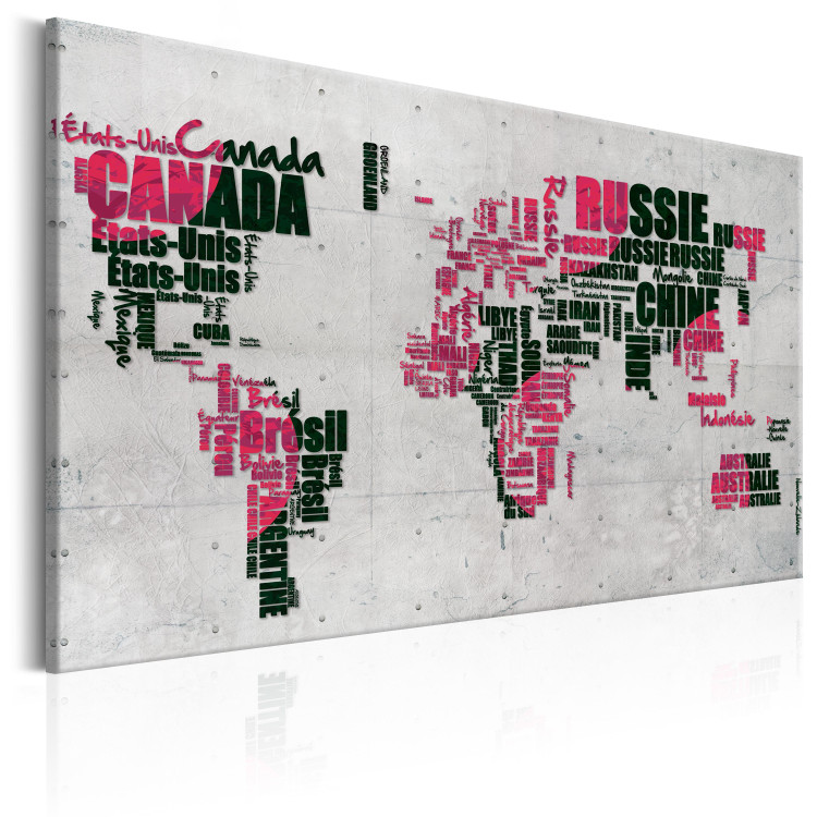 Canvas World Map: The French Connection (FR) 90389 additionalImage 2