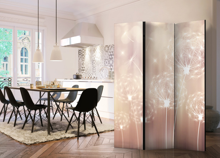 Room Divider Screen Summer Frolics - romantic glow of dandelions on a bright colorful background 95589 additionalImage 4