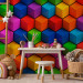 Photo Wallpaper Colorful Geometric Boxes 98089 additionalThumb 6