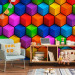 Photo Wallpaper Colorful Geometric Boxes 98089 additionalThumb 4