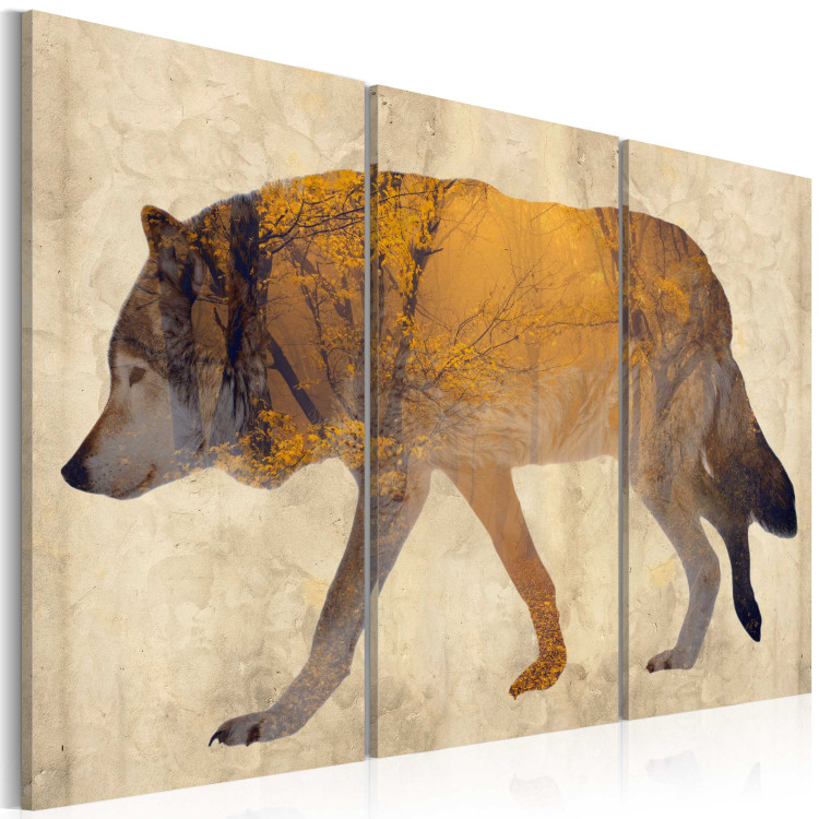 Canvas Print The Wandering Wolf 106999 additionalImage 2