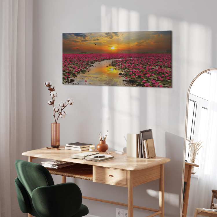 Canvas Print Lily Field (1 Part) Wide 107299 additionalImage 4