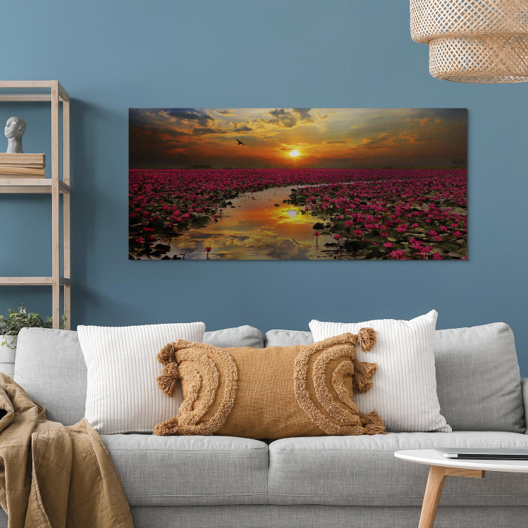 Canvas Print Lily Field (1 Part) Wide 107299 additionalImage 5