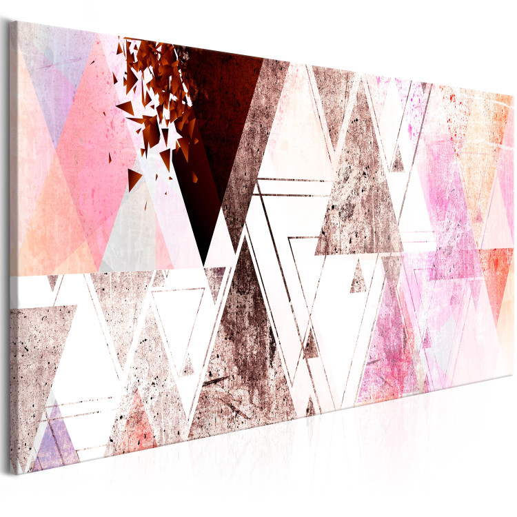 Canvas Geometric Evolution (1-part) Narrow - Colorful Abstract Figures 107699 additionalImage 2