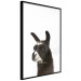 Wall Poster Llama - composition for children with a black and white furry animal 114399 additionalThumb 10