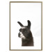 Wall Poster Llama - composition for children with a black and white furry animal 114399 additionalThumb 16