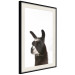 Wall Poster Llama - composition for children with a black and white furry animal 114399 additionalThumb 3