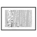 Poster Birches - composition with black and white trees on a grey background 115099 additionalThumb 15