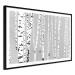 Poster Birches - composition with black and white trees on a grey background 115099 additionalThumb 12