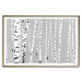 Poster Birches - composition with black and white trees on a grey background 115099 additionalThumb 16